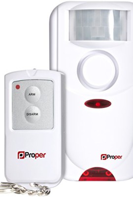 Proper-Security-P-SAPRW-1-Antifurto-con-sensore-di-movimento-e-sirena-dallarme-controllata-mediante-telecomando-120-110-dB-0