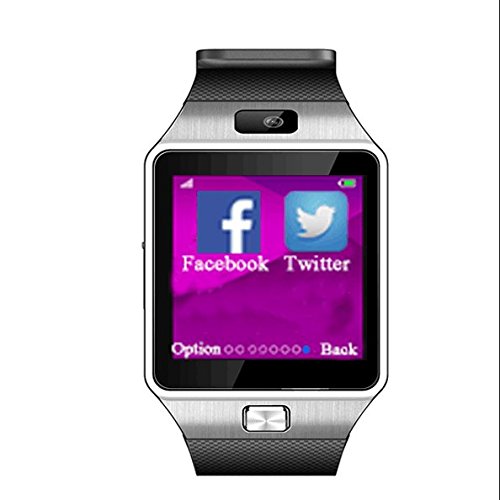 Vosmep-DZ09-2015-Hot-Smart-Watch-Orologio-da-Polso-Intelligente-supporto-Facebook-Twitter-con-Bluetooth-30-NFC-e-Telecamera-Touchscreen-per-AppleiOS-Samsung-Android-HTC-Supporta-Orologio-Smartphone-Sp-0-3