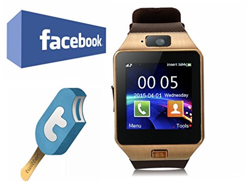 Vosmep-DZ09-2015-Hot-Smart-Watch-Orologio-da-Polso-Intelligente-supporto-Facebook-Twitter-con-Bluetooth-30-NFC-e-Telecamera-Touchscreen-per-AppleiOS-Samsung-Android-HTC-Supporta-Orologio-Smartphone-Sp-0